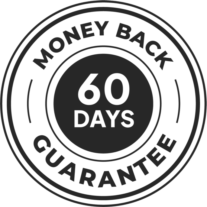 OptiPlax 60 day money back guarantee badge